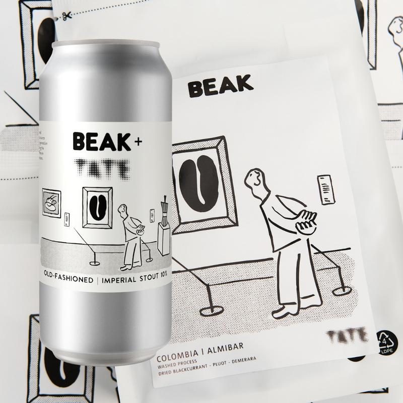 BEAK X COFFEE BY TATE GIFT PACK (4 PACK OF OLD FASHIONED IMPY STOUT + BAG OF COFFEE) - 10% OFF