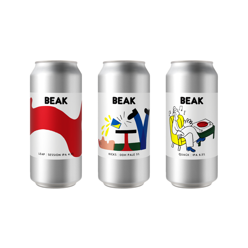 NEW RELEASES MIXED PACK (LEAP SESSION IPA, KICKS DDH PALE + QUACK IPA)
