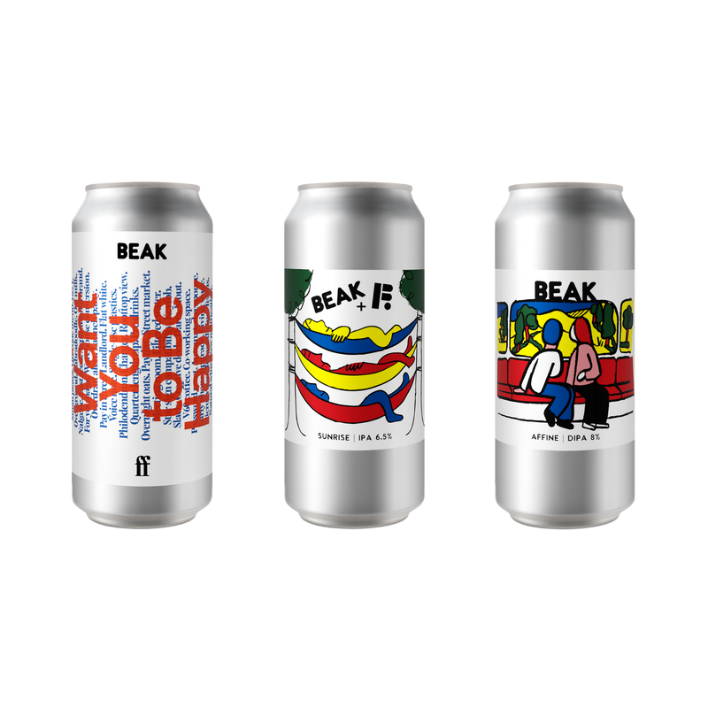 NEW RELEASES MIXED PACK (I WANT YOU TO BE HAPPY DDH PALE, SUNRISE IPA + AFFINE DIPA)