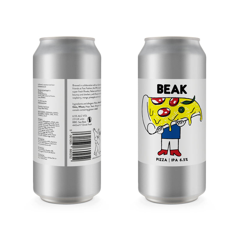 PIZZA - BEAK X FAST FASHION - 6.5% IPA