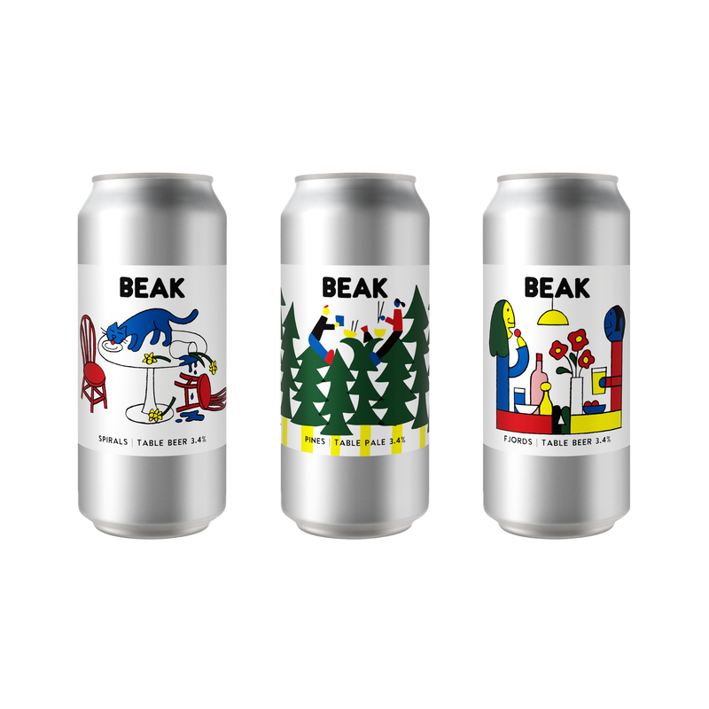 TABLE PALE MIXED PACK (SPIRALS, PINES + FJORDS TABLE PALE)