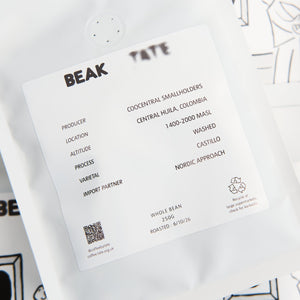 Beak X Coffee By Tate: WHOLEBEAN COFFEE