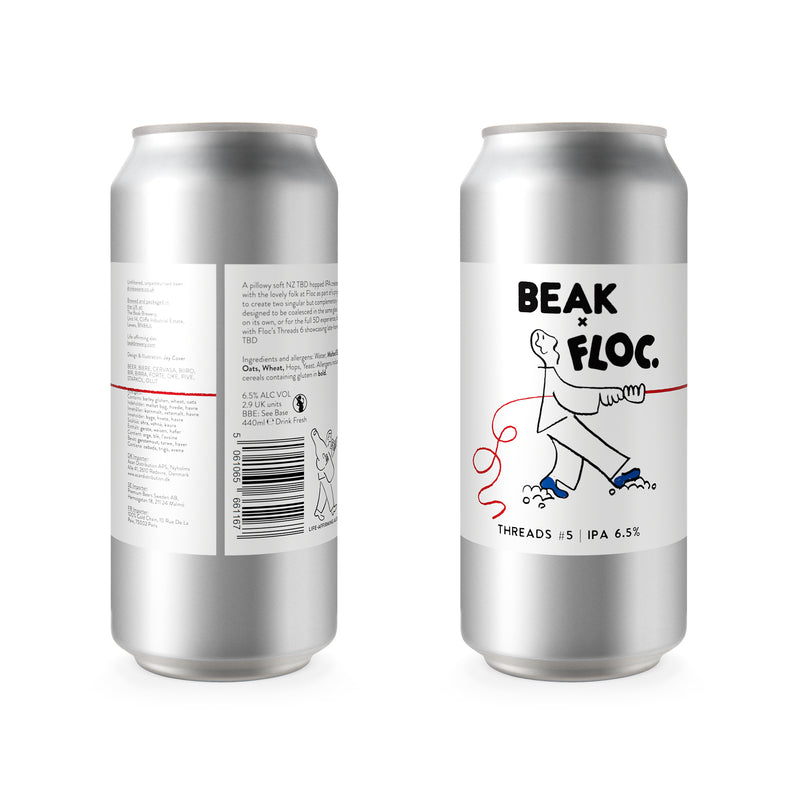 THREADS NZ - BEAK X FLOC - 6.5% IPA