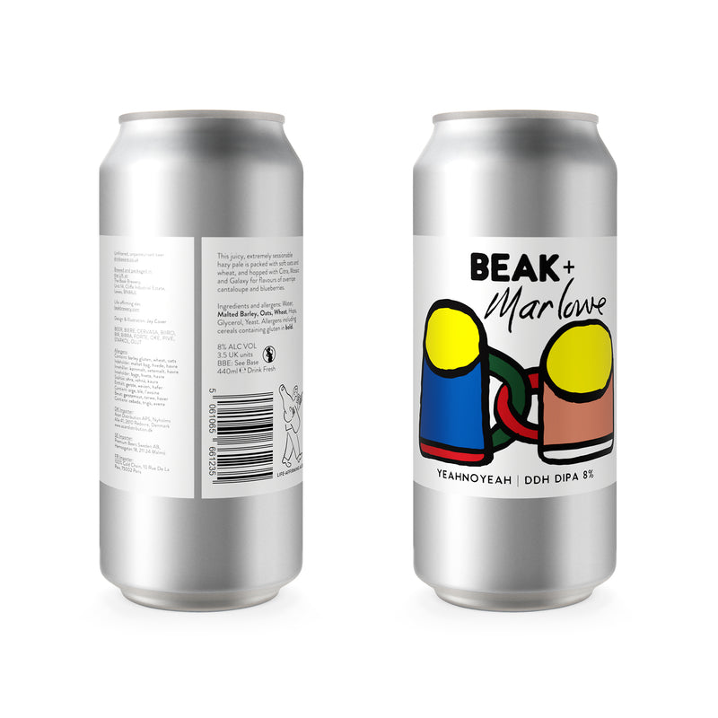 YEAHNOYEAH - BEAK X MARLOWE ALES - 8% DDH DIPA
