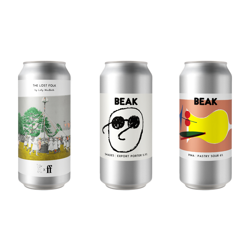 SHOWCASE MIXED PACK (LOST FOLK DDH PALE, SHADES EXPORT PORTER + PINA PASTRY SOUR)